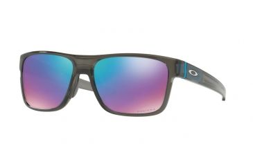 Image of Oakley OO9361 Sunglasses 936108-57 - Grey Smoke Frame, Prizm Sapphire Snow Lenses