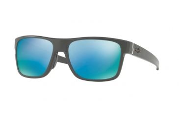 Image of Oakley OO9361 Sunglasses 936109-57 - Matte Dark Grey Frame, Prizm Deep H2o Polarized Lenses