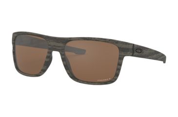 Image of Oakley OO9361 Sunglasses 936127-57 - Woodgrain Frame, Prizm Tungsten Polarized Lenses
