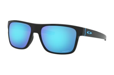 Image of Oakley OO9361 Sunglasses 936129-57 - Polished Black Frame, Prizm Sapphire Lenses