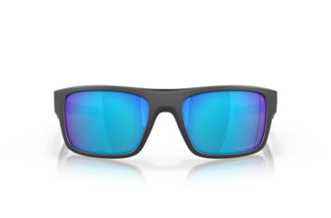 Image of Oakley OO9367 Drop Point Sunglasses, Matte Dark Grey Frame, Prizm Sapphire Polarized Lenses, 936706-60