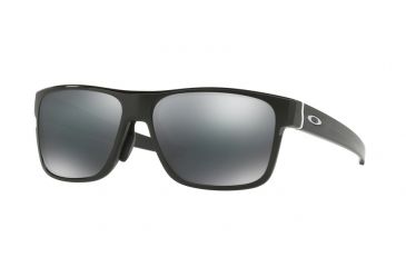 Image of Oakley CROSSRANGE A OO9371 Single Vision Prescription Sunglasses, 57mm, Polished Black, OO9371-937102-57-SV