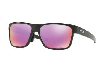 Image of Oakley CROSSRANGE A OO9371 Single Vision Prescription Sunglasses OO9371-937103-57 - Lens Diameter 57 mm, Frame Color Polished Black