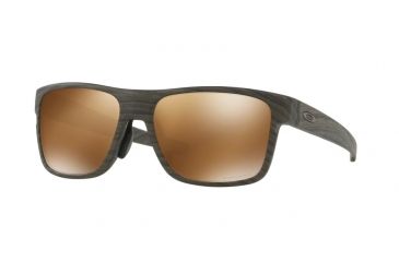 Image of Oakley CROSSRANGE A OO9371 Single Vision Prescription Sunglasses OO9371-937106-57 - Lens Diameter 57 mm, Frame Color Woodgrain