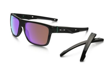 Image of Oakley OO9371 Sunglasses 937112-57 - Polished Black Frame, Prizm Golf Lenses