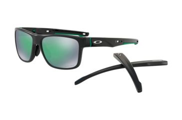 Image of Oakley OO9371 Sunglasses 937114-57 - Matte Black Ink Frame, Prizm Jade Lenses