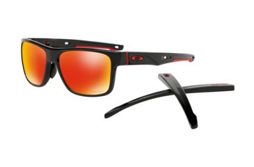 Image of Oakley OO9371 Sunglasses 937115-57 - Polished Black Frame, Prizm Ruby Lenses