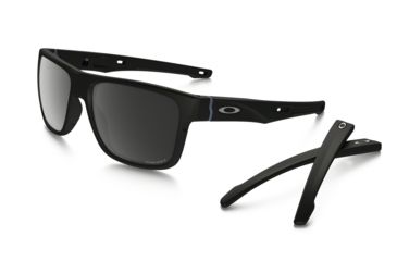 Image of Oakley OO9371 Sunglasses 937113-57 - Matte Black Frame, Prizm Black Polarized Lenses
