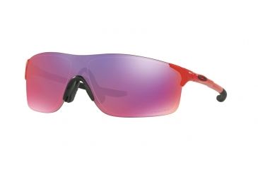 Image of Oakley EVZERO PITCH OO9383 Single Vision Prescription Sunglasses OO9383-938305-38 - Lens Diameter 38 mm, Frame Color Redline