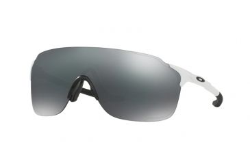 Image of Oakley OO9386 Sunglasses 938601-38 - Polished White Frame, Black Iridium Lenses