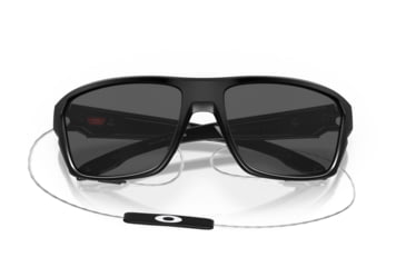 Image of Oakley OO9416 Split Shot Sunglasses - Men's, Matte Black Frame, Prizm Black Polarized Lens, 64, OO9416-941624-64