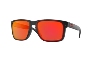 Image of Oakley OO9417 Holbrook XL Sunglasses - Men's, Matte Black Frame, Prizm Ruby Lenses, 941704-59