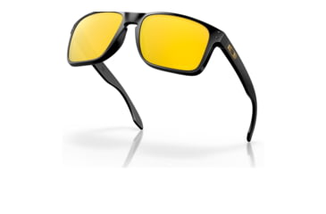 Image of Oakley OO9417 Holbrook XL Sunglasses - Mens, Matte Black Frame, Prizm 24K Polarized Lens, 59, OO9417-941723-59