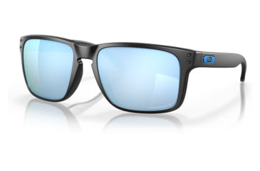 Image of Oakley OO9417 Holbrook XL Sunglasses - Mens, Matte Black Frame, Prizm Deep Water Polarized Lens, 59, OO9417-941725-59