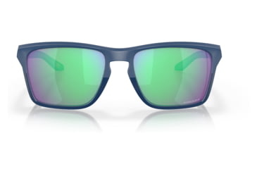 Image of Oakley OO9448 Sylas Sunglasses - Mens, Half Matte Poseidon Frame, Prizm Road Jade Lens, 57, OO9448-944820-57