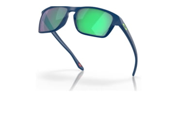 Image of Oakley OO9448 Sylas Sunglasses - Men's, Half Matte Poseidon Frame, Prizm Road Jade Lens, 57, OO9448-944820-57