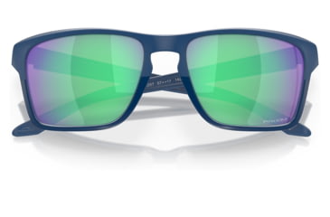 Image of Oakley OO9448 Sylas Sunglasses - Mens, Half Matte Poseidon Frame, Prizm Road Jade Lens, 57, OO9448-944820-57