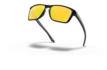 Image of Oakley OO9448 Sylas Sunglasses - Mens, Matte Black Frame, Prizm 24K Polarized Lens, 57, OO9448-944815-57