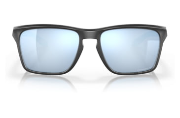 Image of Oakley OO9448 Sylas Sunglasses - Mens, Matte Black Frame, Prizm Deep Water Polarized Lens, 57, OO9448-944817-57