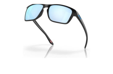 Image of Oakley OO9448 Sylas Sunglasses - Mens, Matte Black Frame, Prizm Deep Water Polarized Lens, 57, OO9448-944817-57
