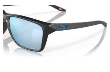 Image of Oakley OO9448 Sylas Sunglasses - Mens, Matte Black Frame, Prizm Deep Water Polarized Lens, 57, OO9448-944817-57