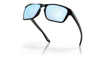 Image of Oakley OO9448 Sylas Sunglasses - Mens, Matte Black Frame, Prizm Deep Water Polarized Lens, 60, OO9448-944827-60
