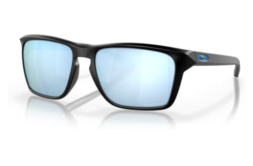 Image of Oakley OO9448 Sylas Sunglasses - Mens, Matte Black Frame, Prizm Deep Water Polarized Lens, 60, OO9448-944827-60