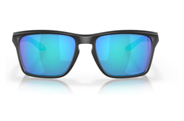 Image of Oakley OO9448 Sylas Sunglasses - Mens, Matte Black Frame, Prizm Sapphire Irid Polarized Lens, 57, OO9448-944812-57