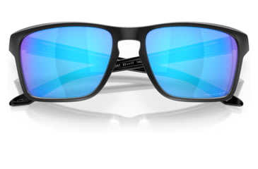 Image of Oakley OO9448 Sylas Sunglasses - Mens, Matte Black Frame, Prizm Sapphire Irid Polarized Lens, 57, OO9448-944812-57