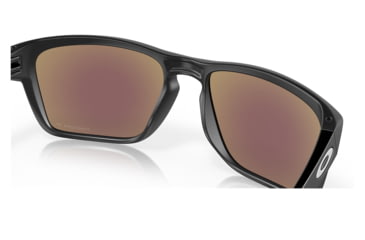 Image of Oakley OO9448 Sylas Sunglasses - Mens, Matte Black Frame, Prizm Sapphire Irid Polarized Lens, 57, OO9448-944812-57