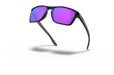 Image of Oakley OO9448 Sylas Sunglasses - Mens, Matte Black Frame, Prizm Violet Lens, 57, OO9448-944810-57