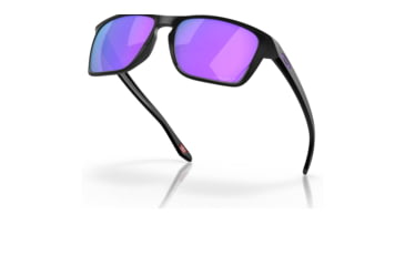 Image of Oakley OO9448 Sylas Sunglasses - Mens, Matte Black Frame, Prizm Violet Polarized Lens, 57, OO9448-944813-57