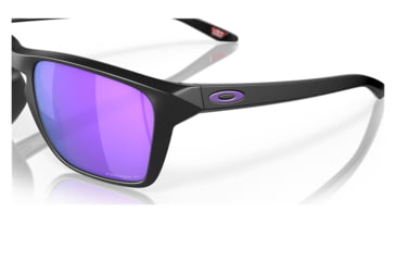 Image of Oakley OO9448 Sylas Sunglasses - Mens, Matte Black Frame, Prizm Violet Polarized Lens, 57, OO9448-944813-57