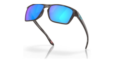 Image of Oakley OO9448 Sylas Sunglasses - Mens, Matte Black Tortoise Frame, Prizm Sapphire Polarized Lens, 57, OO9448-944828-57