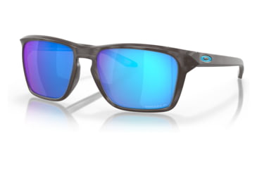 Image of Oakley OO9448 Sylas Sunglasses - Mens, Matte Black Tortoise Frame, Prizm Sapphire Polarized Lens, 57, OO9448-944828-57
