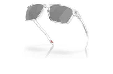 Image of Oakley OO9448 Sylas Sunglasses - Mens, Polished Clear Frame, Prizm Black Lens, 57, OO9448-944829-57