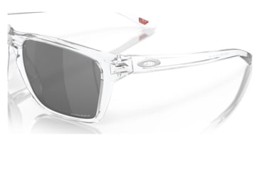 Image of Oakley OO9448 Sylas Sunglasses - Mens, Polished Clear Frame, Prizm Black Lens, 57, OO9448-944829-57