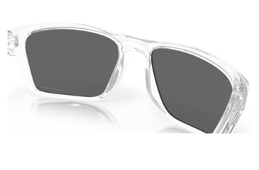 Image of Oakley OO9448 Sylas Sunglasses - Mens, Polished Clear Frame, Prizm Black Lens, 57, OO9448-944829-57