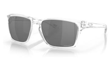 Image of Oakley OO9448 Sylas Sunglasses - Mens, Polished Clear Frame, Prizm Black Lens, 57, OO9448-944829-57