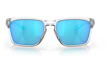 Image of Oakley OO9448 Sylas Sunglasses - Mens, Polished Clear Frame, Prizm Sapphire Lens, 60, OO9448-944804-60