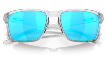 Image of Oakley OO9448 Sylas Sunglasses - Mens, Polished Clear Frame, Prizm Sapphire Lens, 60, OO9448-944804-60