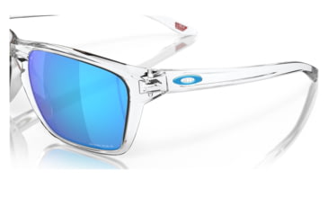 Image of Oakley OO9448 Sylas Sunglasses - Men's, Polished Clear Frame, Prizm Sapphire Lens, 60, OO9448-944804-60