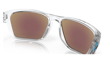 Image of Oakley OO9448 Sylas Sunglasses - Mens, Polished Clear Frame, Prizm Sapphire Lens, 60, OO9448-944804-60