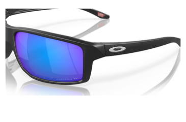 Image of Oakley OO9449 Gibston Sunglasses - Mens, Matte Black Frame, Prizm Sapphr Irid Polarized Lens, 60, OO9449-944912-60
