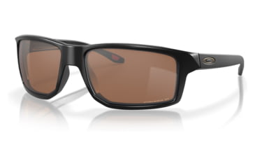 Image of Oakley OO9449 Gibston Sunglasses - Mens, Matte Black Frame, Prizm Tungsten Polarized Lens, 60, OO9449-944918-60