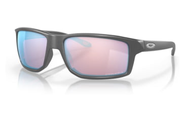 Image of Oakley OO9449 Gibston Sunglasses - Mens, Steel Frame, Prizm Snow Sapphire Lens, 60, OO9449-944917-60