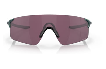 Image of Oakley OO9454 EVZero Blades Sunglasses, Matte Silver/Blue Colorshift Frame, Prizm Road Black Lens, 38, OO9454-945419-38