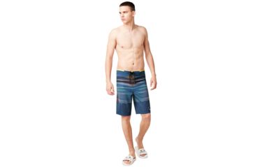 Image of Oakley Optical Print Boardshort 21 in - Mens, Foggy Blue, 32, 482588-6FB-32
