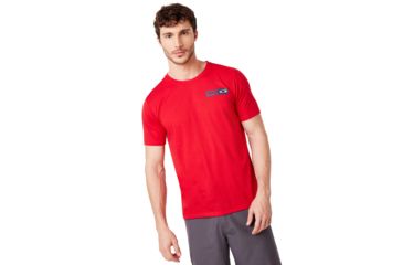 Image of Oakley Orlando Skyline Back Tee - Mens, Chili Red, Large, 457800-4CR-L