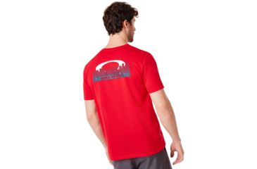 Image of Oakley Orlando Skyline Back Tee - Mens, Chili Red, Large, 457800-4CR-L
